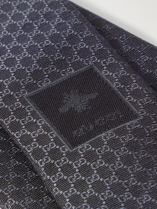 7cm Logo-Jacquard Silk Tie - CU