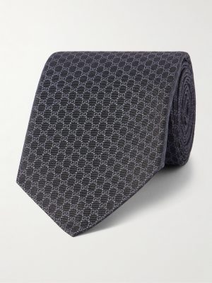 7cm Logo-Jacquard Silk Tie 7cm Logo-Jacquard Silk Tie