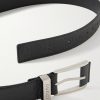 3cm Logo-Debossed Full-Grain Leather Belt - E1