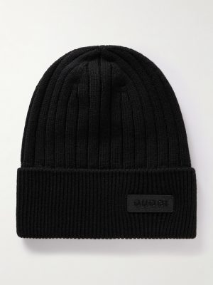 Logo-Appliquéd Ribbed Wool Beanie Logo-Appliquéd Ribbed Wool Beanie