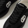 G75 Leather-Trimmed Suede and Monogrammed Canvas Sneakers - CU
