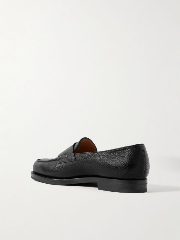 Lopez Full-Grain Leather Penny Loafers - BK Lopez Full-Grain Leather Penny Loafers - BK