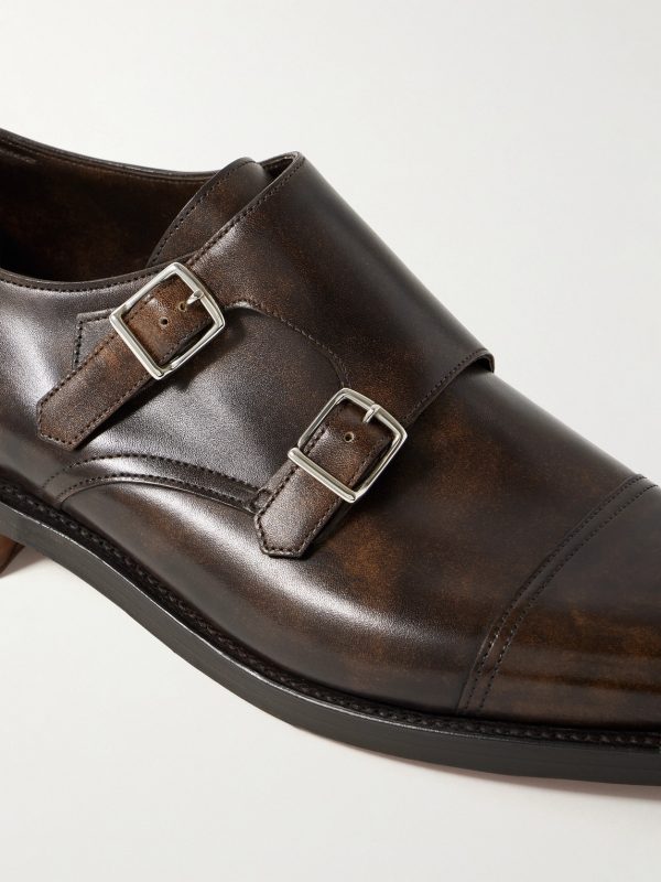William Leather Monk-Strap Shoes - CU