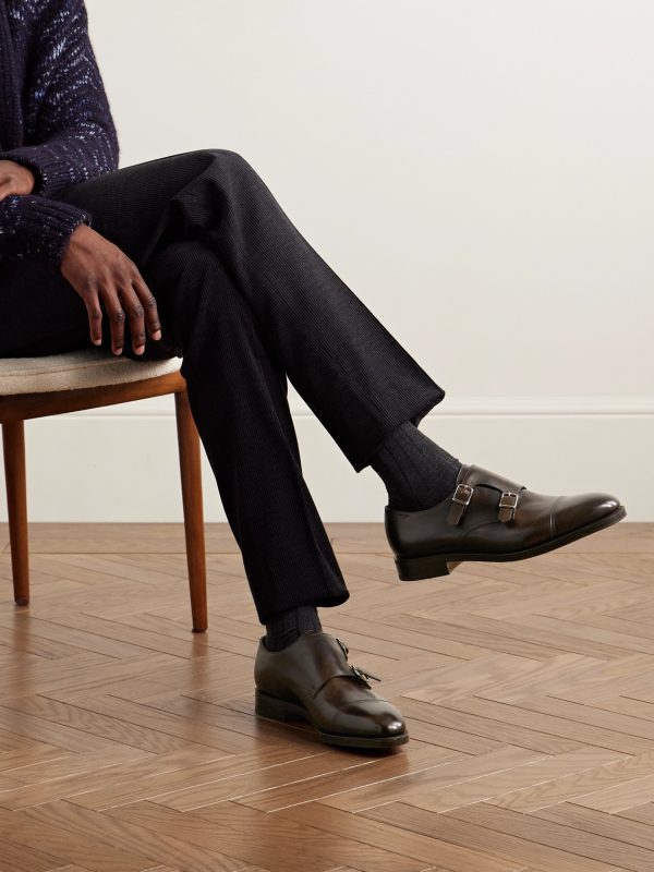 William Leather Monk-Strap Shoes - OU
