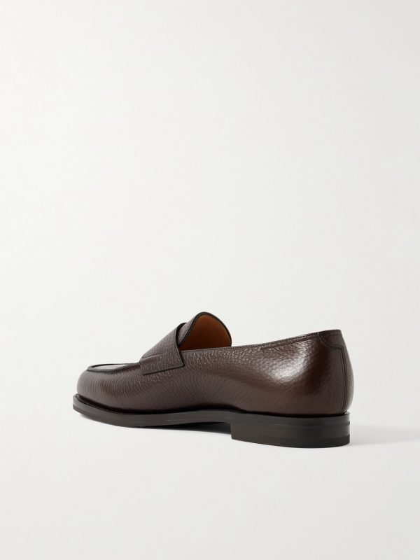 Lopez Full-Grain Leather Penny Loafers - BK Lopez Full-Grain Leather Penny Loafers - BK