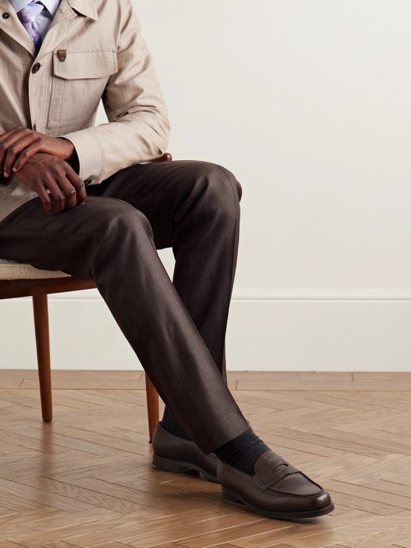 Lopez Full-Grain Leather Penny Loafers - OU Lopez Full-Grain Leather Penny Loafers - OU