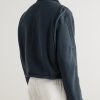 Utility Heavyweight Structured-Fleece Cotton-Jersey Zip-Up Jacket - BK