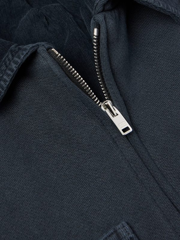 Utility Heavyweight Structured-Fleece Cotton-Jersey Zip-Up Jacket - CU