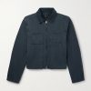 Utility Heavyweight Structured-Fleece Cotton-Jersey Zip-Up Jacket