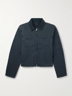 Utility Heavyweight Structured-Fleece Cotton-Jersey Zip-Up Jacket Utility Heavyweight Structured-Fleece Cotton-Jersey Zip-Up Jacket
