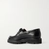 Tide Glossed-Leather Boat Shoes - BK Tide Glossed-Leather Boat Shoes - BK