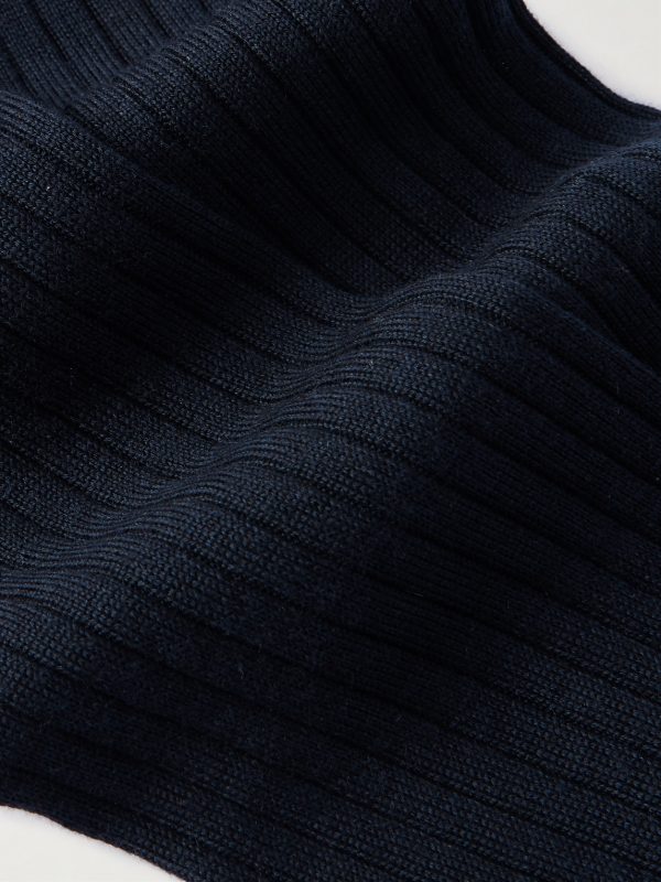 Sottile Ribbed Wool, Cashmere and Silk-Blend Socks - CU Sottile Ribbed Wool, Cashmere and Silk-Blend Socks - CU
