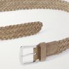 4cm Woven Suede Belt - E1 4cm Woven Suede Belt - E1