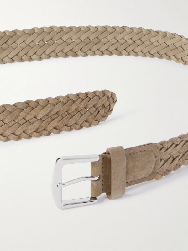 4cm Woven Suede Belt - E1 4cm Woven Suede Belt - E1