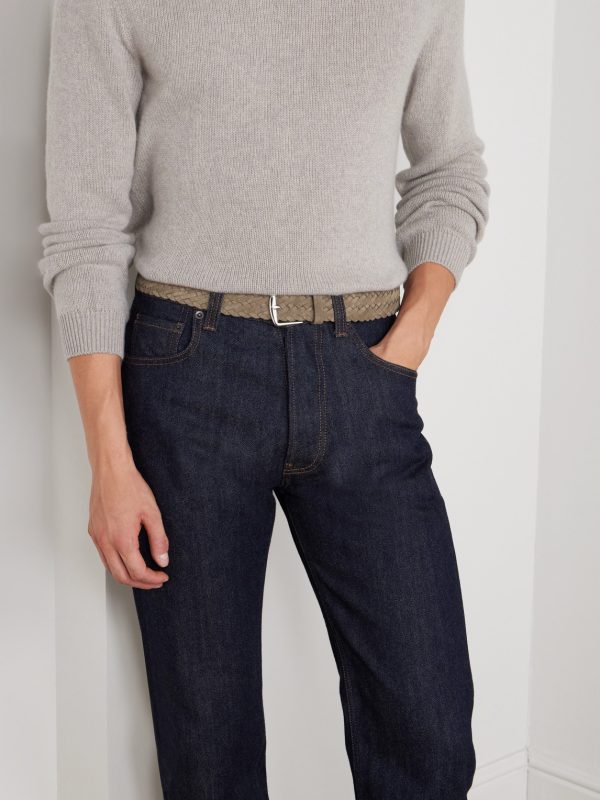 4cm Woven Suede Belt - FR 4cm Woven Suede Belt - FR
