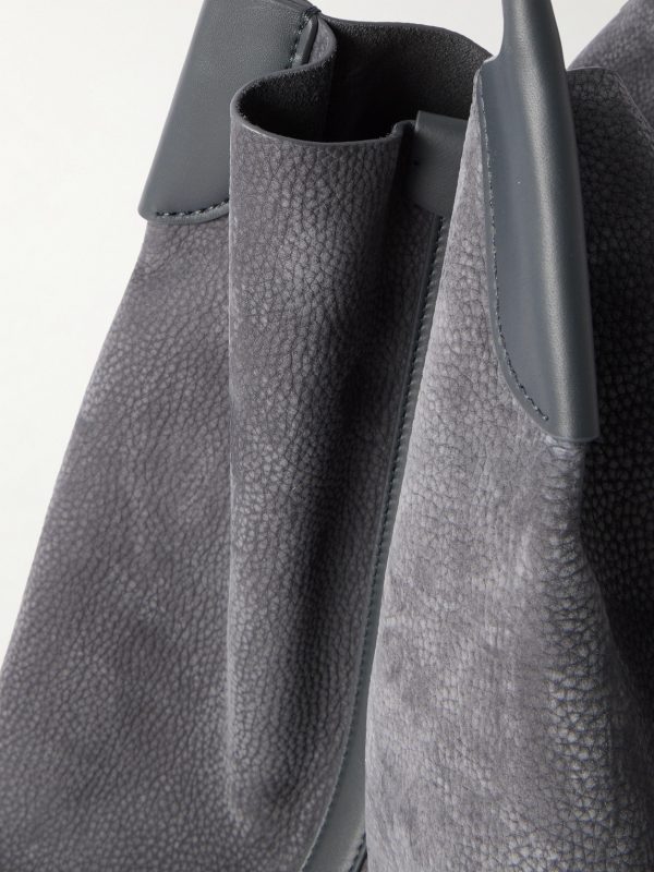 Bale Extra-Large Leather-Trimmed Full-Grain Nubuck Tote Bag - CU Bale Extra-Large Leather-Trimmed Full-Grain Nubuck Tote Bag - CU
