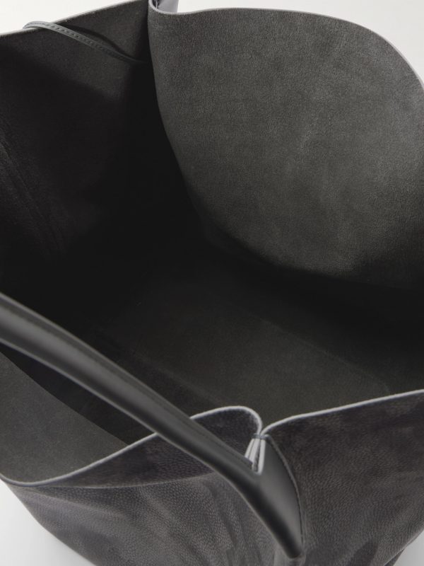 Bale Extra-Large Leather-Trimmed Full-Grain Nubuck Tote Bag - E1 Bale Extra-Large Leather-Trimmed Full-Grain Nubuck Tote Bag - E1