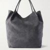 Bale Extra-Large Leather-Trimmed Full-Grain Nubuck Tote Bag Bale Extra-Large Leather-Trimmed Full-Grain Nubuck Tote Bag