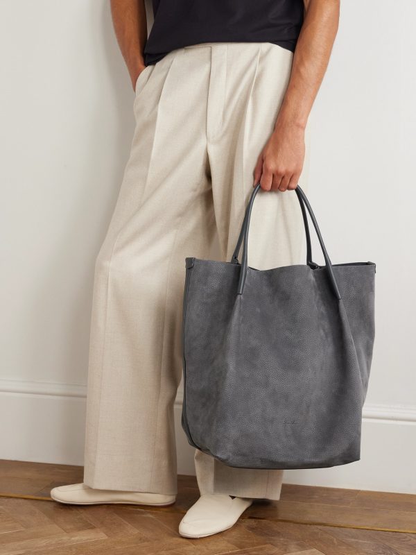 Bale Extra-Large Leather-Trimmed Full-Grain Nubuck Tote Bag - OU Bale Extra-Large Leather-Trimmed Full-Grain Nubuck Tote Bag - OU
