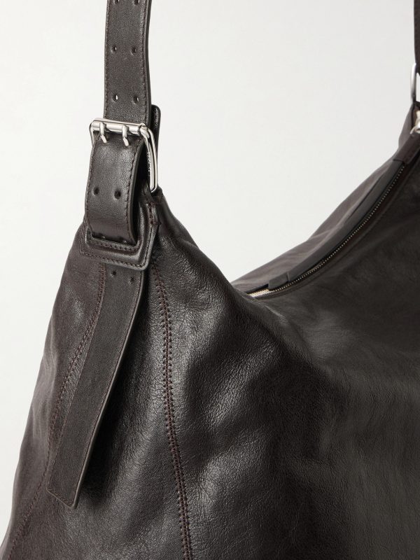 Belted Leather Tote Bag - CU Belted Leather Tote Bag - CU