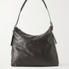 Belted Leather Tote Bag Belted Leather Tote Bag