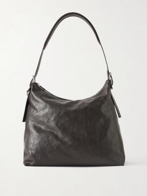 Belted Leather Tote Bag Belted Leather Tote Bag