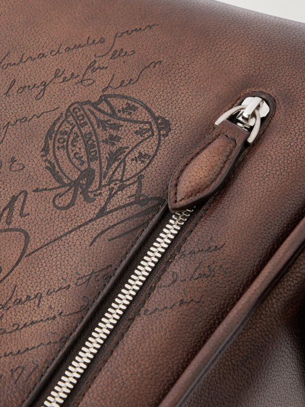 Périple Scritto Full-Grain Venezia Leather Messenger Bag - CU