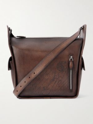 Périple Scritto Full-Grain Venezia Leather Messenger Bag Périple Scritto Full-Grain Venezia Leather Messenger Bag