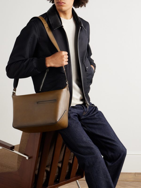 Toujours Soft Leather Messenger Bag - OU Toujours Soft Leather Messenger Bag - OU