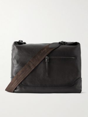 Un Jour Textured-Leather Messenger Bag Un Jour Textured-Leather Messenger Bag