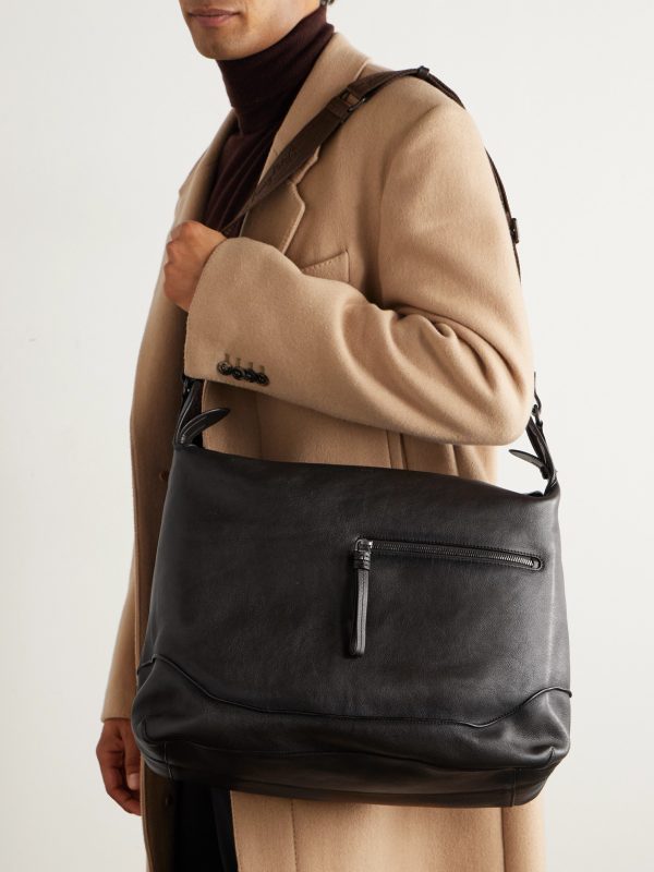 Un Jour Textured-Leather Messenger Bag - OU Un Jour Textured-Leather Messenger Bag - OU