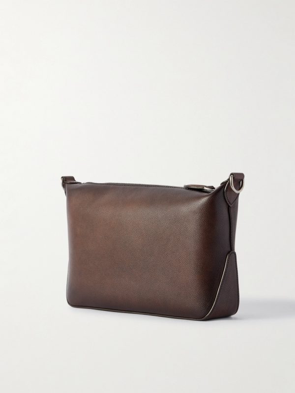 Toujours Soft Scritto Venezia Leather Pouch - BK
