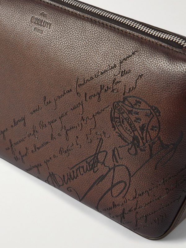 Toujours Soft Scritto Venezia Leather Pouch - CU