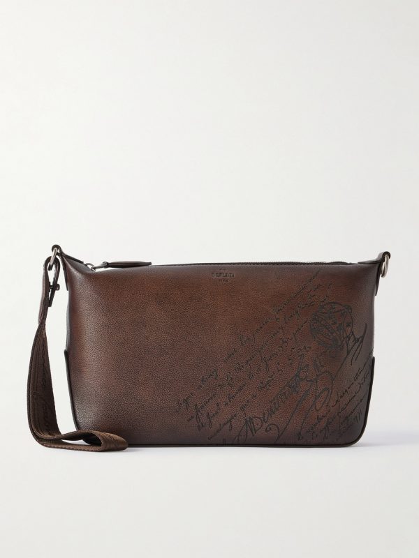 Toujours Soft Scritto Venezia Leather Pouch