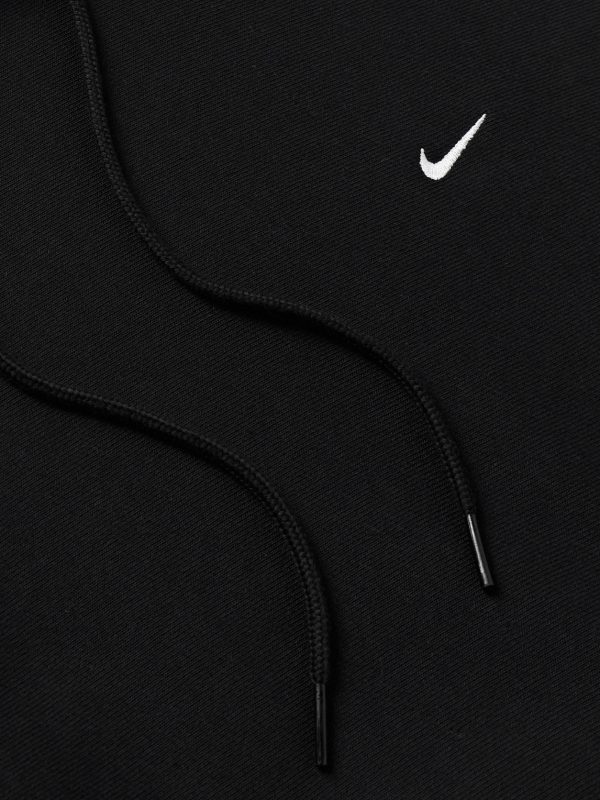 Solo Swoosh Logo-Embroidered Cotton-Blend Jersey Hoodie - CU Solo Swoosh Logo-Embroidered Cotton-Blend Jersey Hoodie - CU