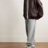 Solo Swoosh Tapered Logo-Embroidered Cotton-Blend Jersey Sweatpants - OU Solo Swoosh Tapered Logo-Embroidered Cotton-Blend Jersey Sweatpants - OU