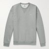 Solo Swoosh Oversized Logo-Embroidered Cotton-Blend Jersey Sweatshirt Solo Swoosh Oversized Logo-Embroidered Cotton-Blend Jersey Sweatshirt