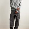 Solo Swoosh Oversized Logo-Embroidered Cotton-Blend Jersey Sweatshirt - OU Solo Swoosh Oversized Logo-Embroidered Cotton-Blend Jersey Sweatshirt - OU