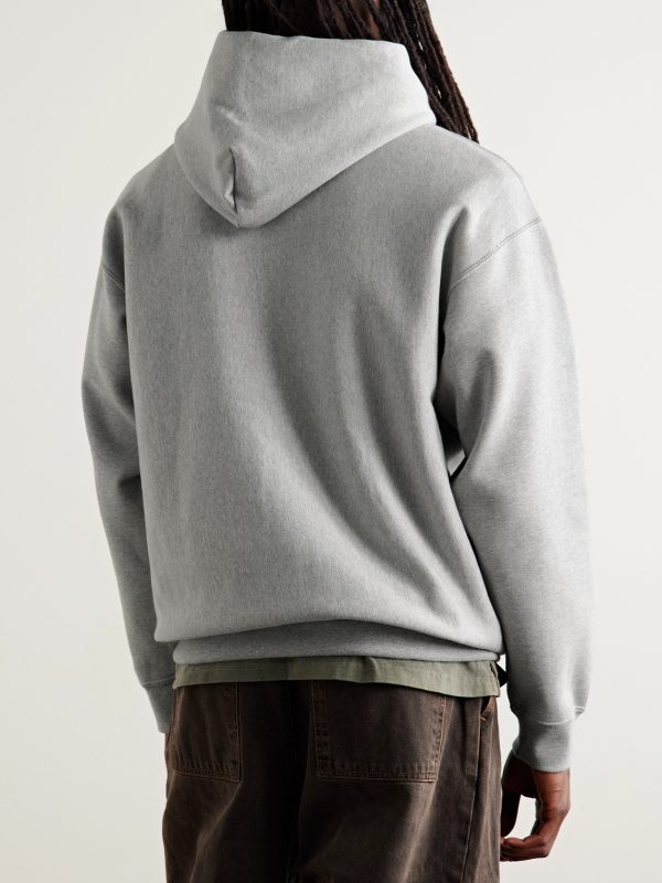 Solo Swoosh Logo-Embroidered Cotton-Blend Jersey Hoodie - BK Solo Swoosh Logo-Embroidered Cotton-Blend Jersey Hoodie - BK