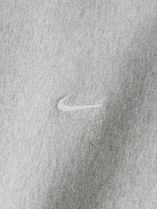 Solo Swoosh Logo-Embroidered Cotton-Blend Jersey Hoodie - CU Solo Swoosh Logo-Embroidered Cotton-Blend Jersey Hoodie - CU