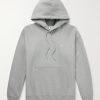 Solo Swoosh Logo-Embroidered Cotton-Blend Jersey Hoodie Solo Swoosh Logo-Embroidered Cotton-Blend Jersey Hoodie