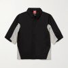 Two-Tone Panelled Crinkled-Shell Shirt Two-Tone Panelled Crinkled-Shell Shirt