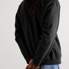 Solo Swoosh Oversized Logo-Embroidered Cotton-Blend Jersey Sweatshirt - BK