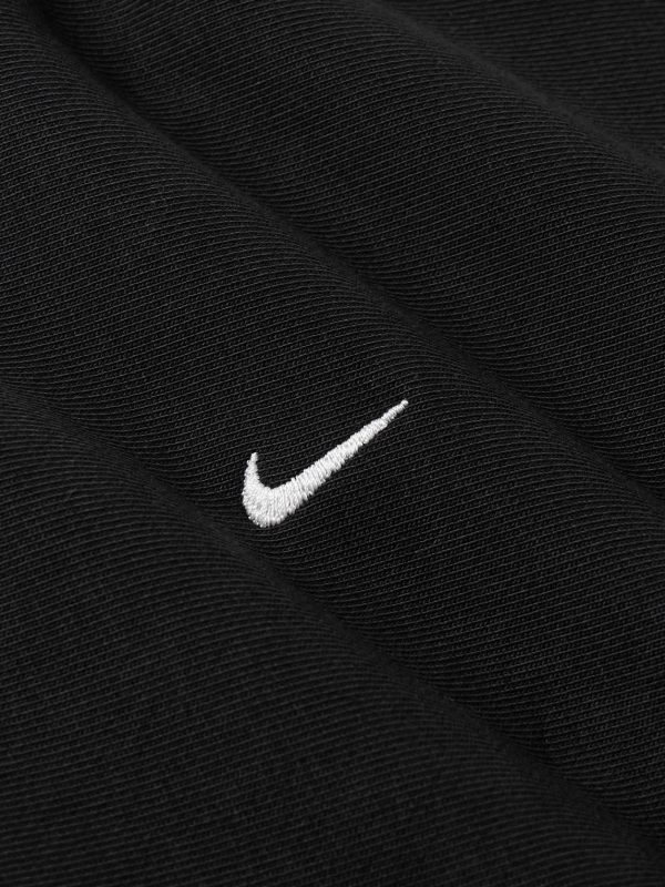 Solo Swoosh Oversized Logo-Embroidered Cotton-Blend Jersey Sweatshirt - CU