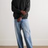 Solo Swoosh Oversized Logo-Embroidered Cotton-Blend Jersey Sweatshirt - OU