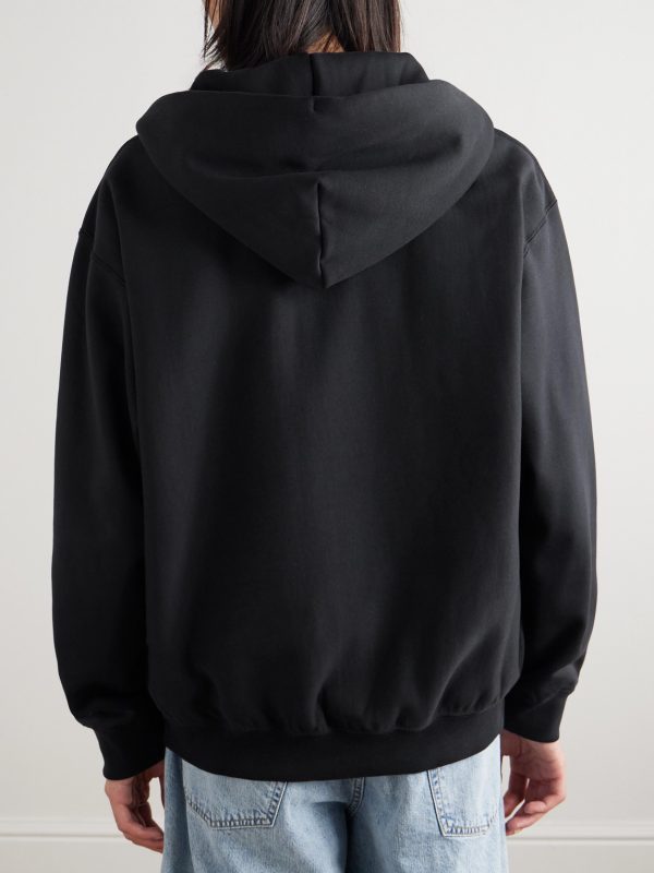 Solo Swoosh Logo-Embroidered Cotton-Blend Jersey Hoodie - BK Solo Swoosh Logo-Embroidered Cotton-Blend Jersey Hoodie - BK
