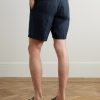 Norwich Straight-Leg Linen Shorts - BK Norwich Straight-Leg Linen Shorts - BK