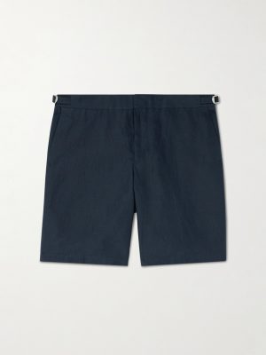 Norwich Straight-Leg Linen Shorts
