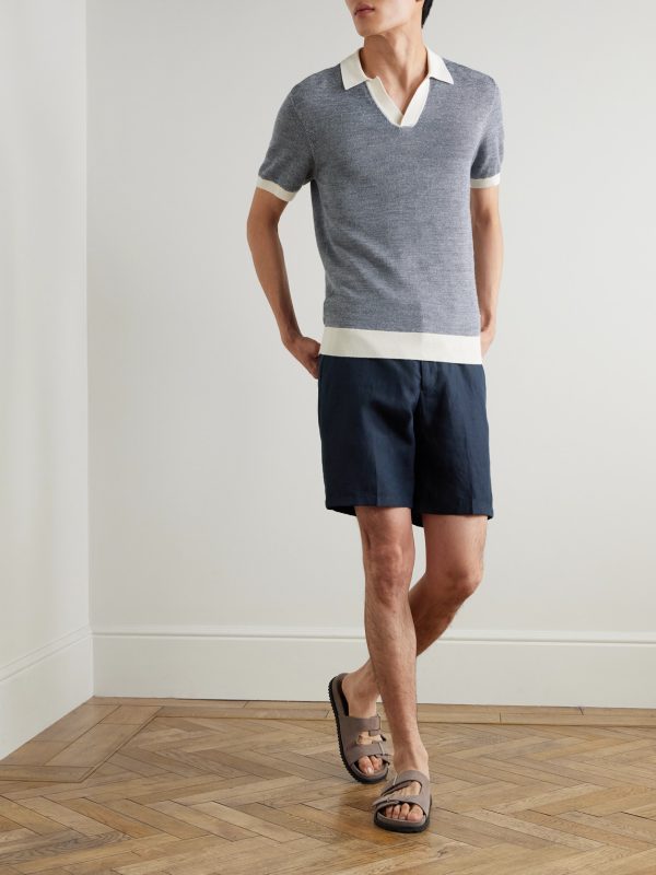Norwich Straight-Leg Linen Shorts - OU Norwich Straight-Leg Linen Shorts - OU