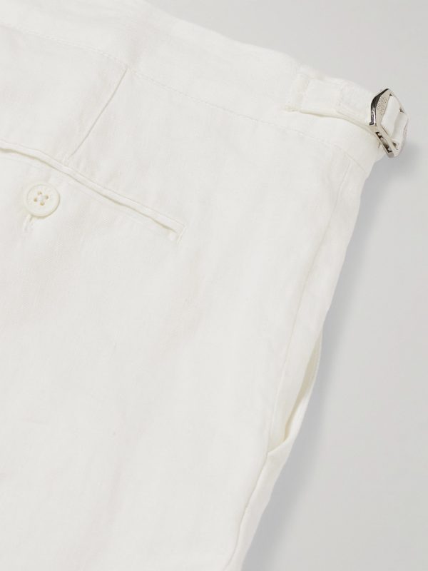 Norwich Straight-Leg Linen Shorts - CU